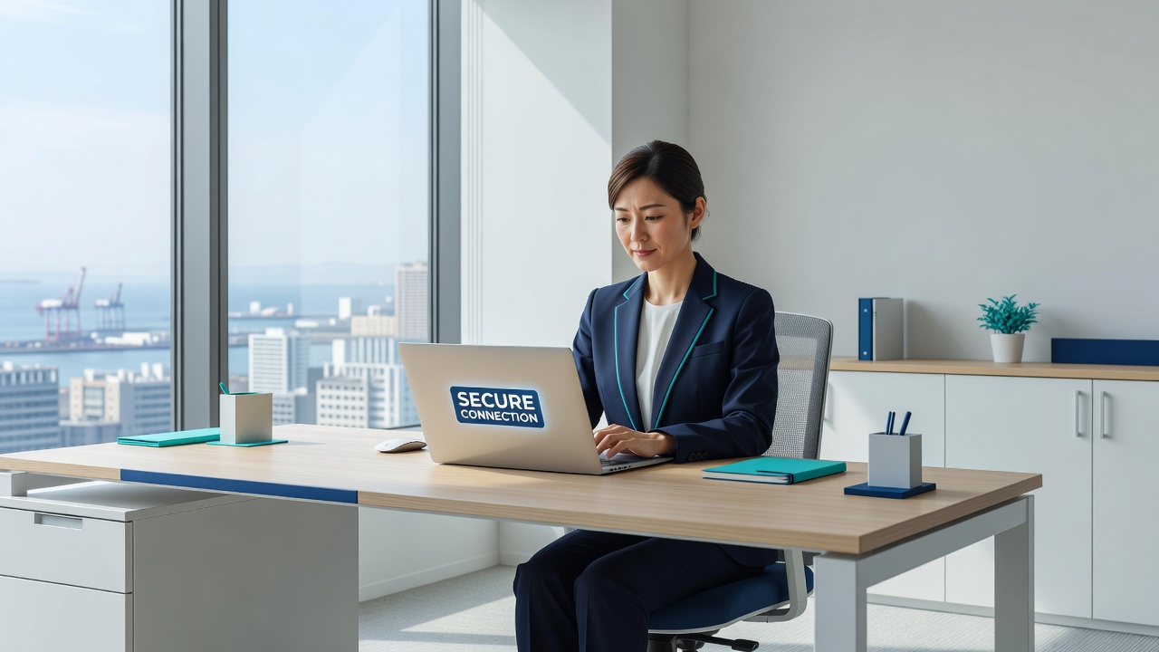 業務をPCで効率化する女性
